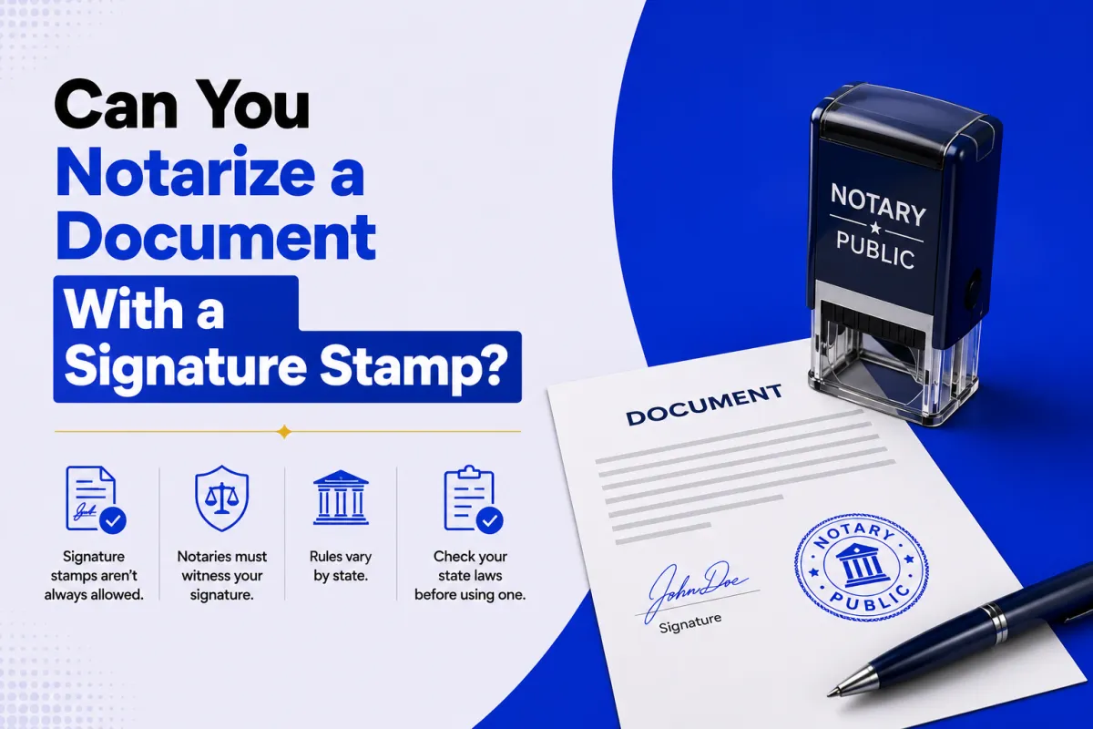 Can You Notarize a Document With a Signature Stamp?