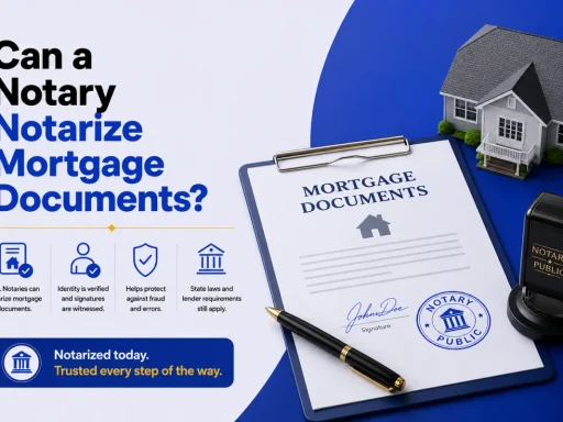 Can a Notary Notarize Mortgage Documents?