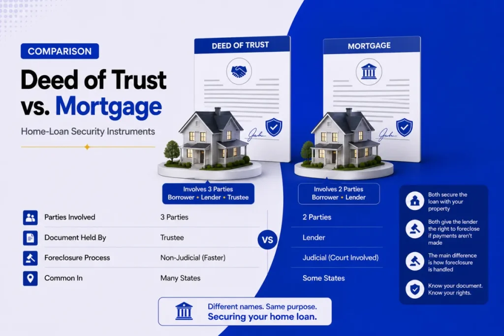 Deed of trust Vs Mortgage