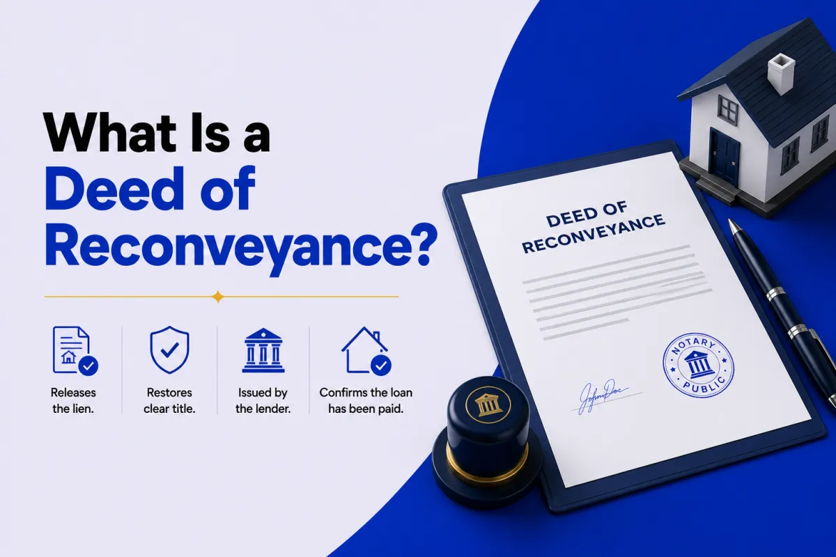 What Is a Deed of Reconveyance? (After Mortgage Payoff)