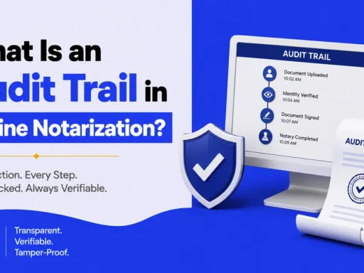 What Is an Audit Trail in Online Notarization?