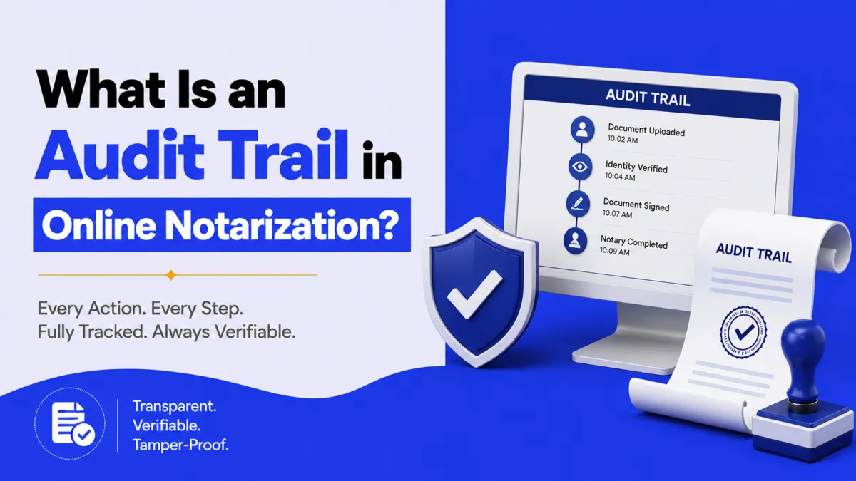 What Is an Audit Trail in Online Notarization?