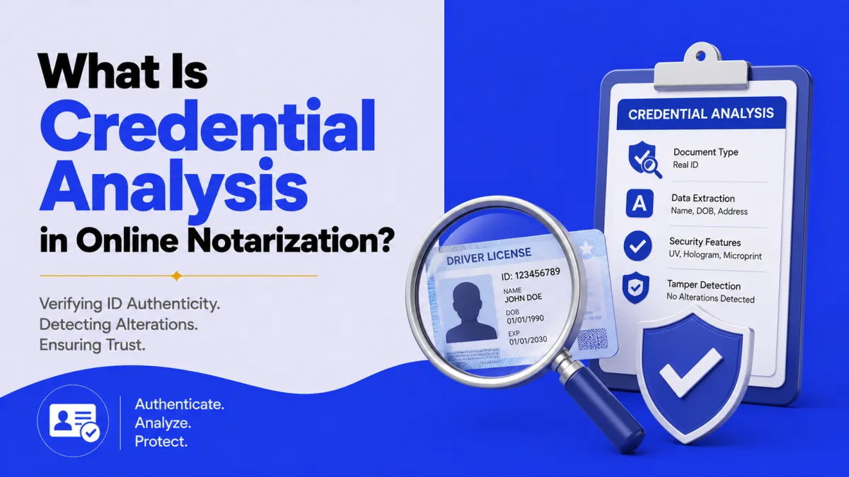 What Is Credential Analysis in Online Notarization?