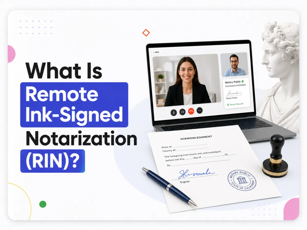 What Is Remote Ink-Signed Notarization (RIN)?
