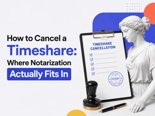 How to Cancel a Timeshare: Where Notarization Actually Fits In