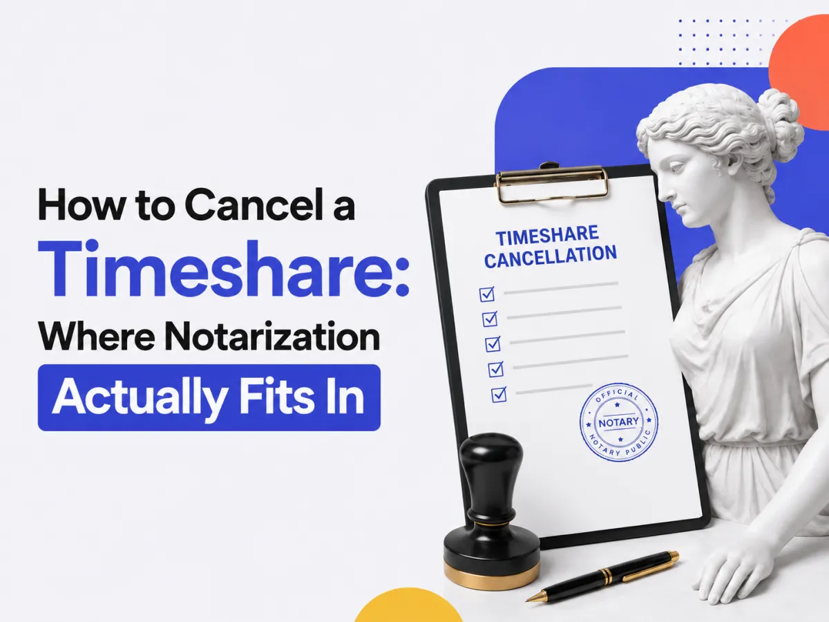 How to Cancel a Timeshare: Where Notarization Actually Fits In