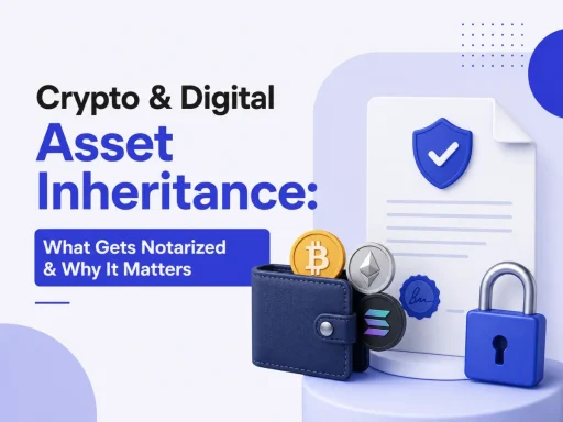 Crypto & Digital Asset Inheritance: What Gets Notarized and Why It Matters